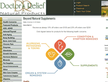Tablet Screenshot of drsrelief.com